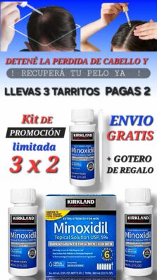 PROMOCIÓN 3 X 2 kit de crecimiento capilar para cabello y barba